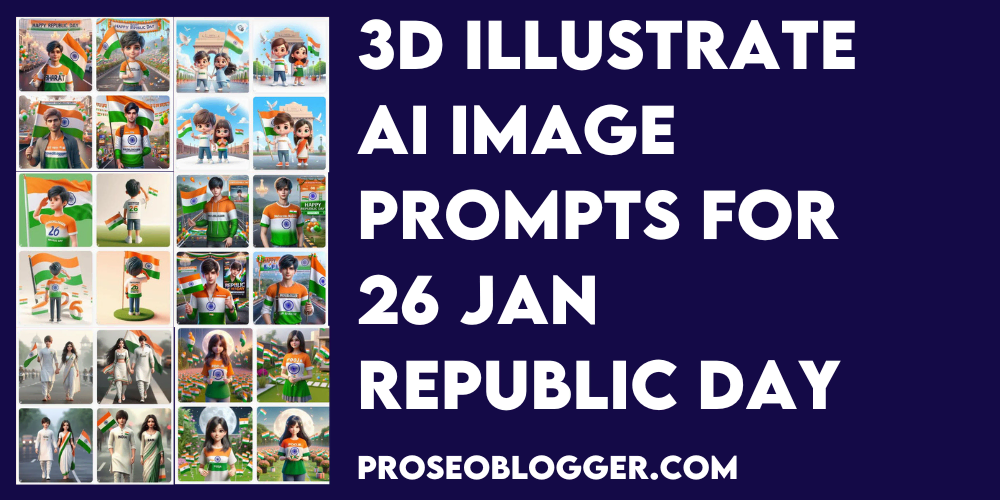3D Illustrate AI Image Prompts For 26 Jan Republic Day